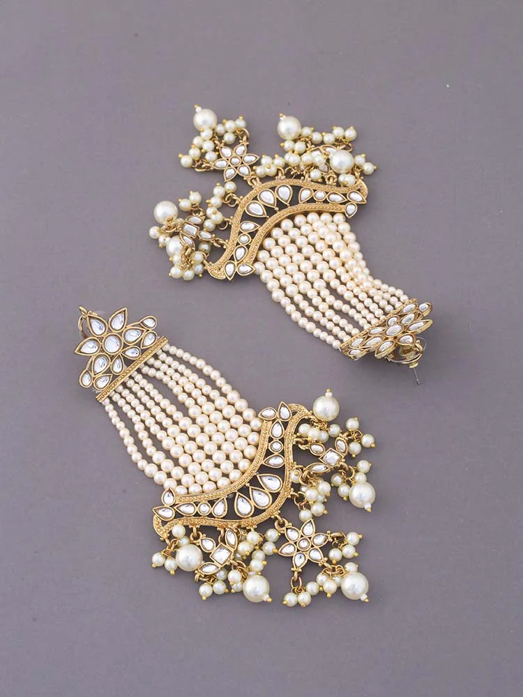 Ivory Sitara Danglers - Image 3