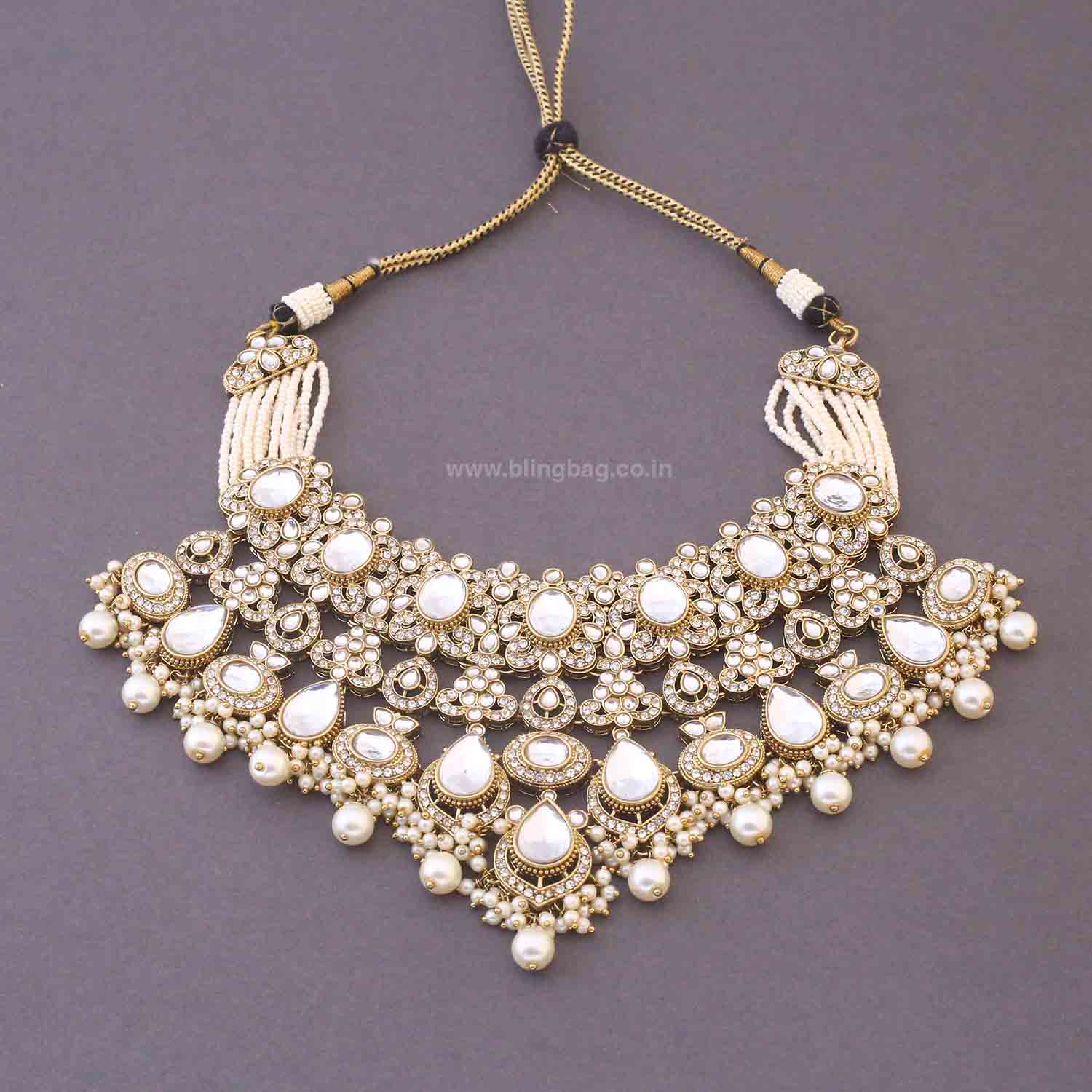 Ivory Sneha Bridal Jewellery Set - Image 3
