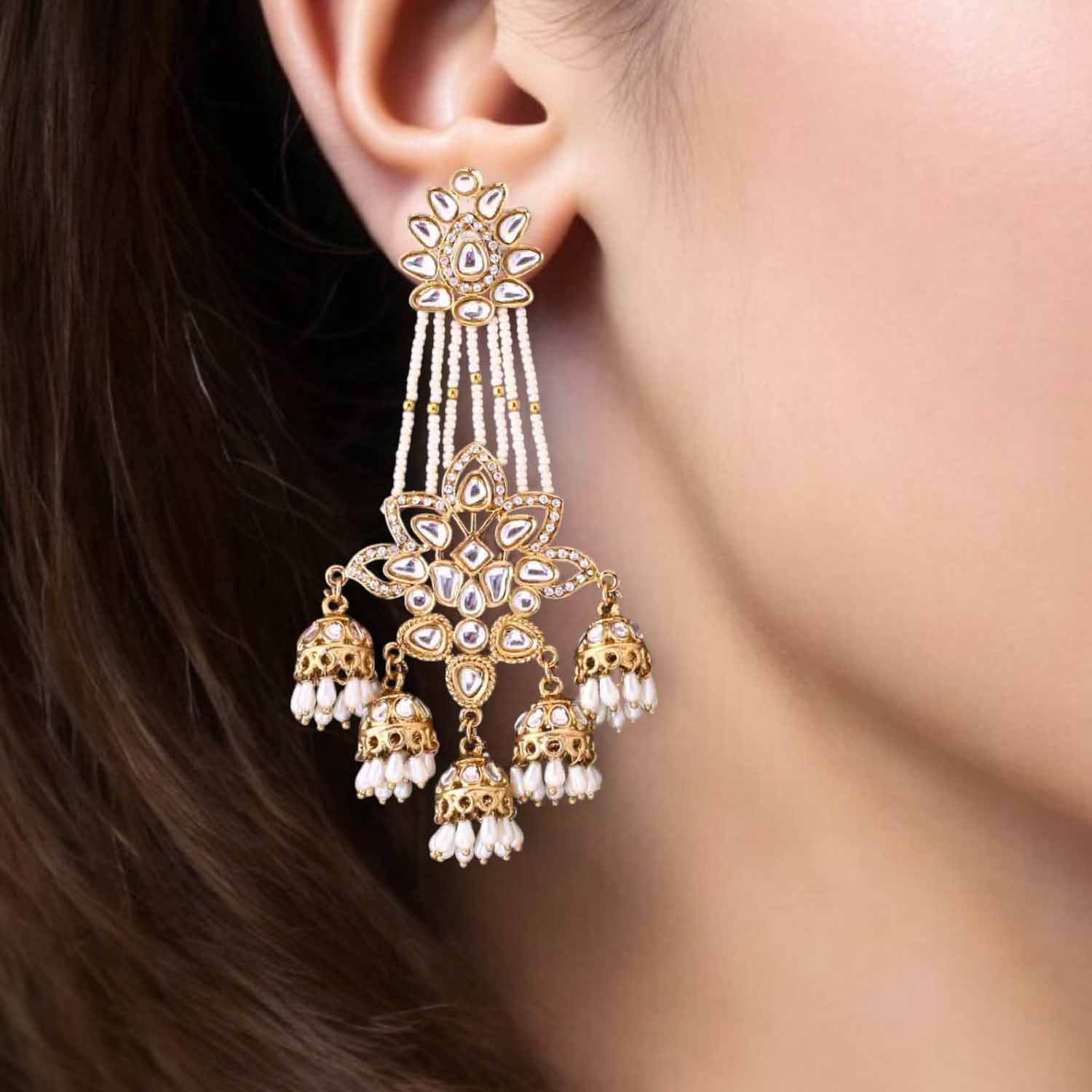 Ivory Surmi Jhumkis - Image 2