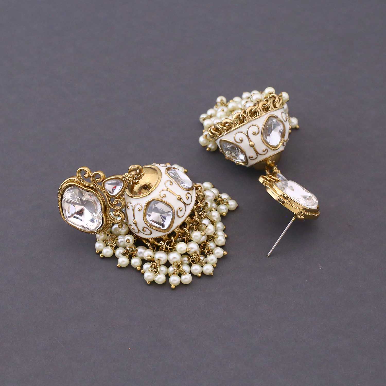 Ivory Taruni Jhumkis - Image 3