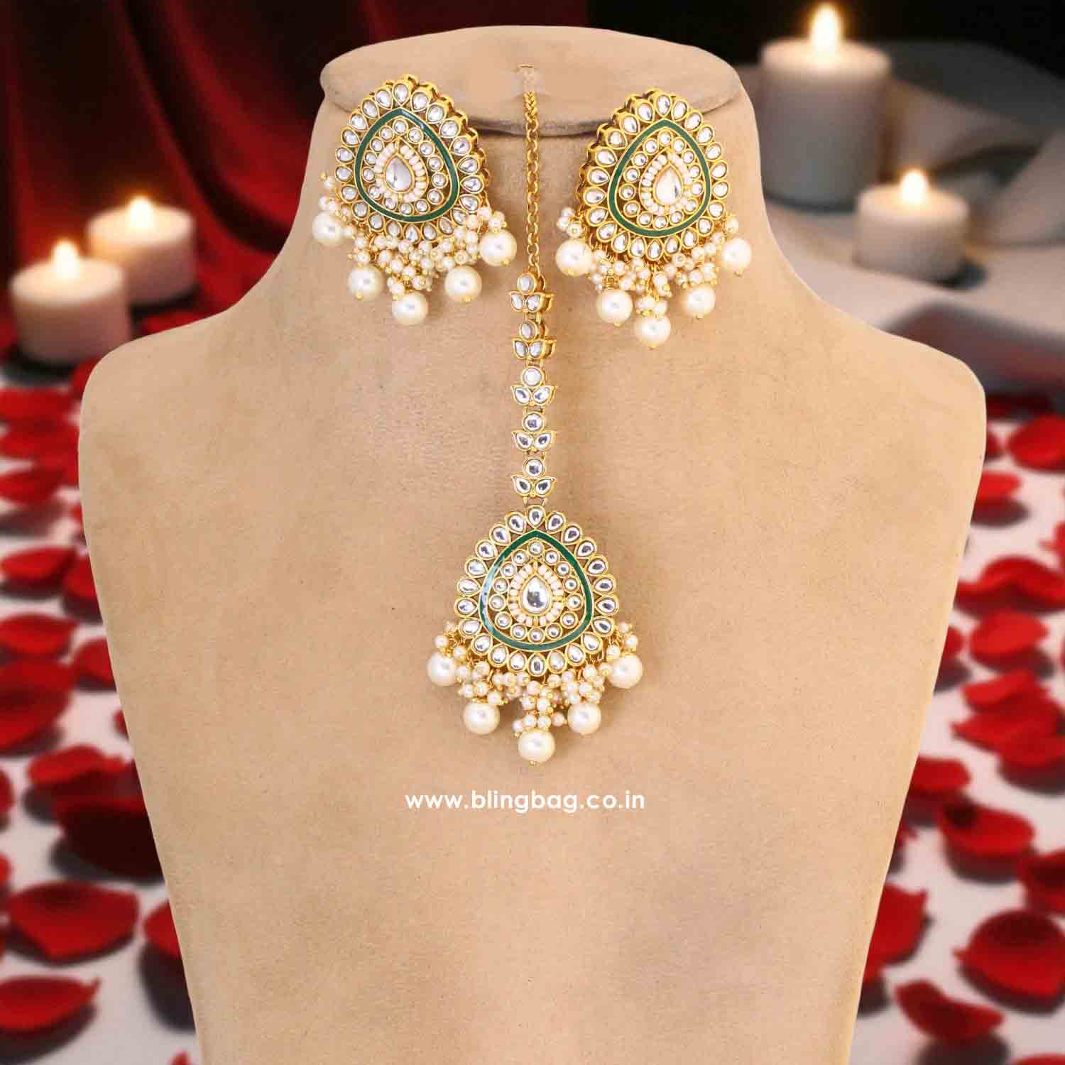 Ivory Vaidehi Maang Tikka - Image 3