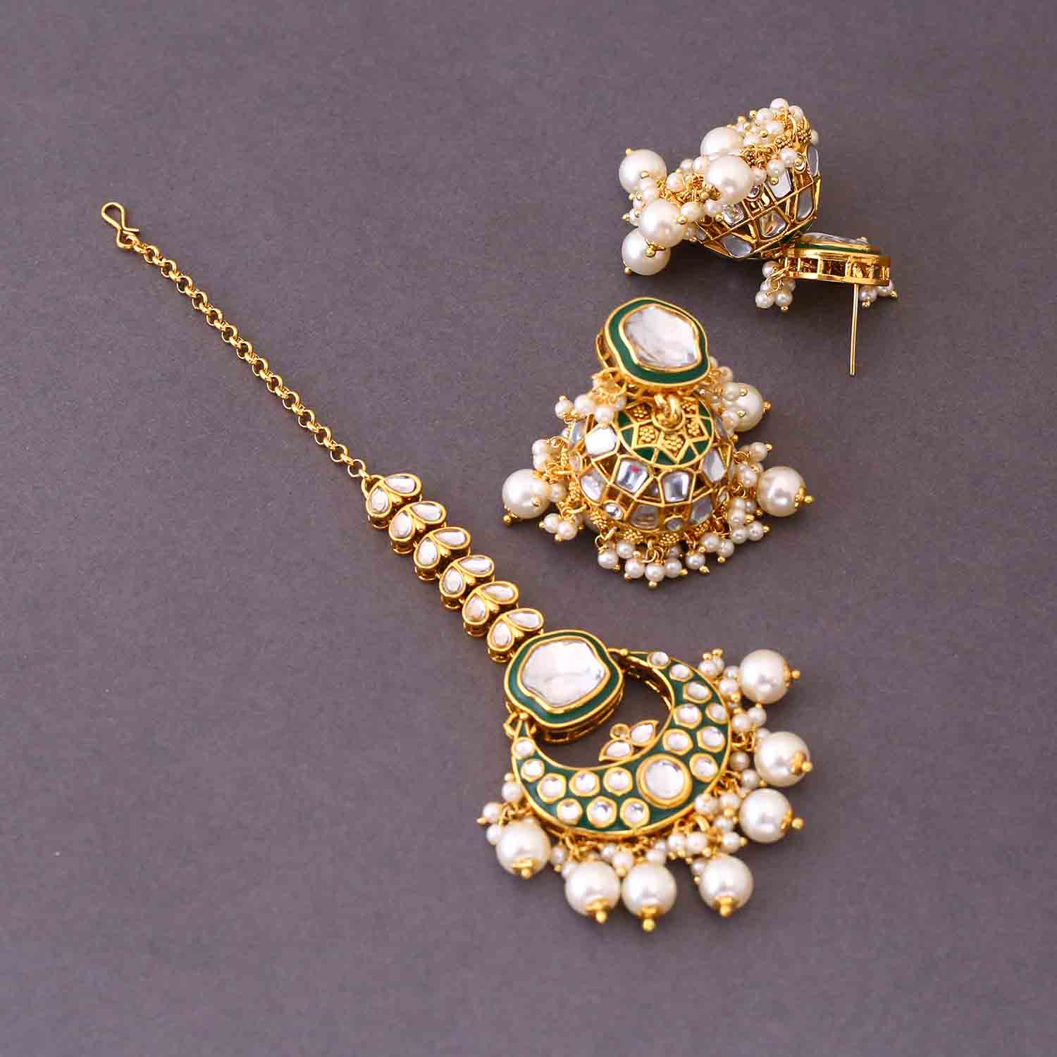 Ivory Vasant Maang Tikka Set - Image 4