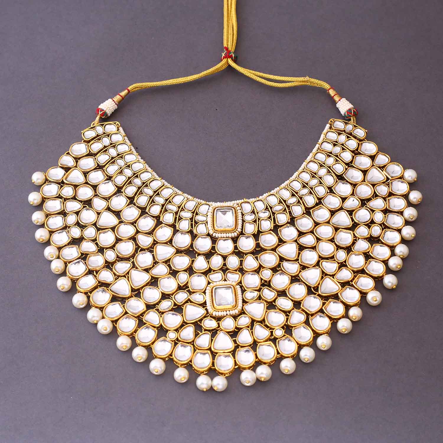 Ivory Vishalakshi Bridal Jewellery Set - Image 4