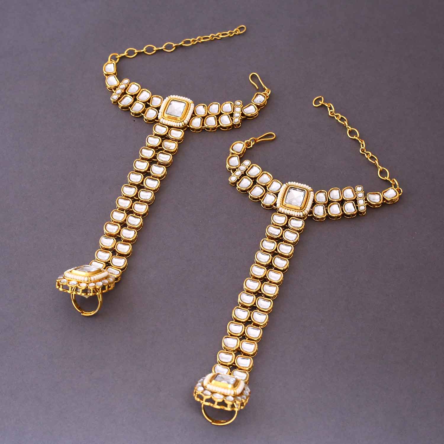 Ivory Vishalakshi Bridal Jewellery Set - Image 9