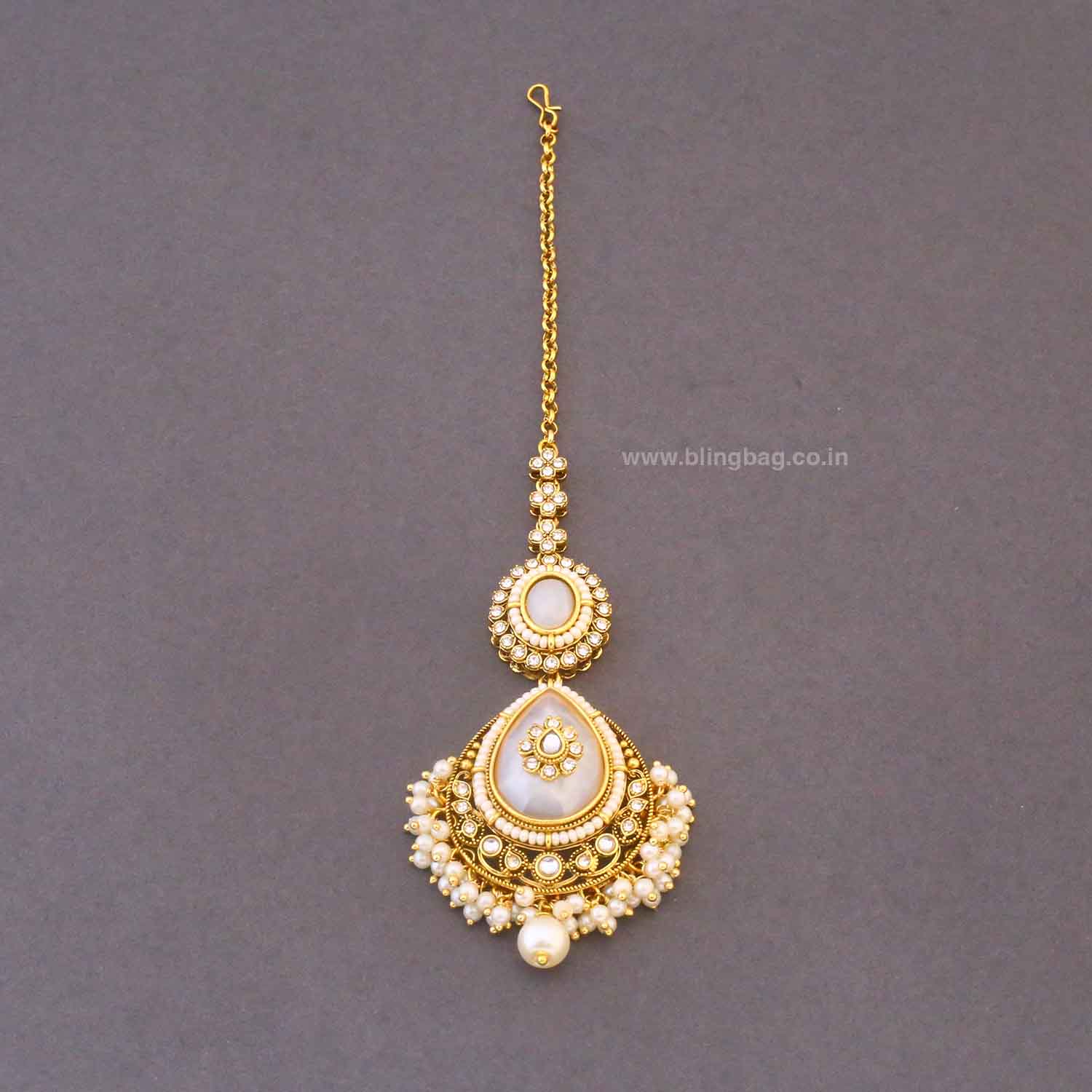 Ivory Vrishaliya Bridal Jewellery Set - Image 6