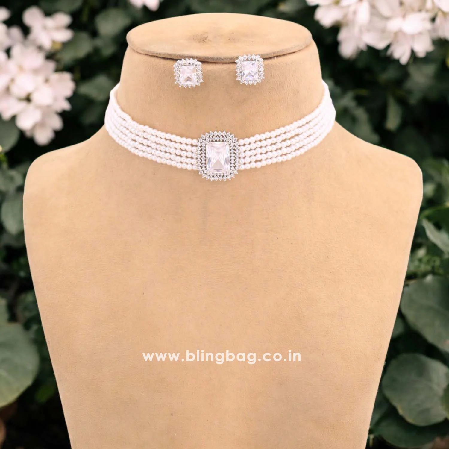 Ivory Wareesha Zirconia Jewellery Set - Image 2