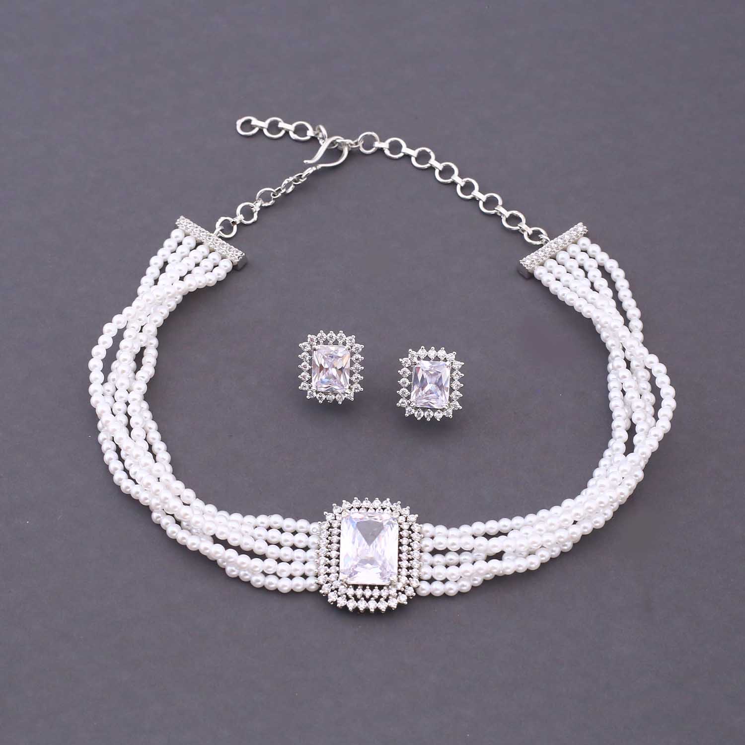 Ivory Wareesha Zirconia Jewellery Set - Image 3