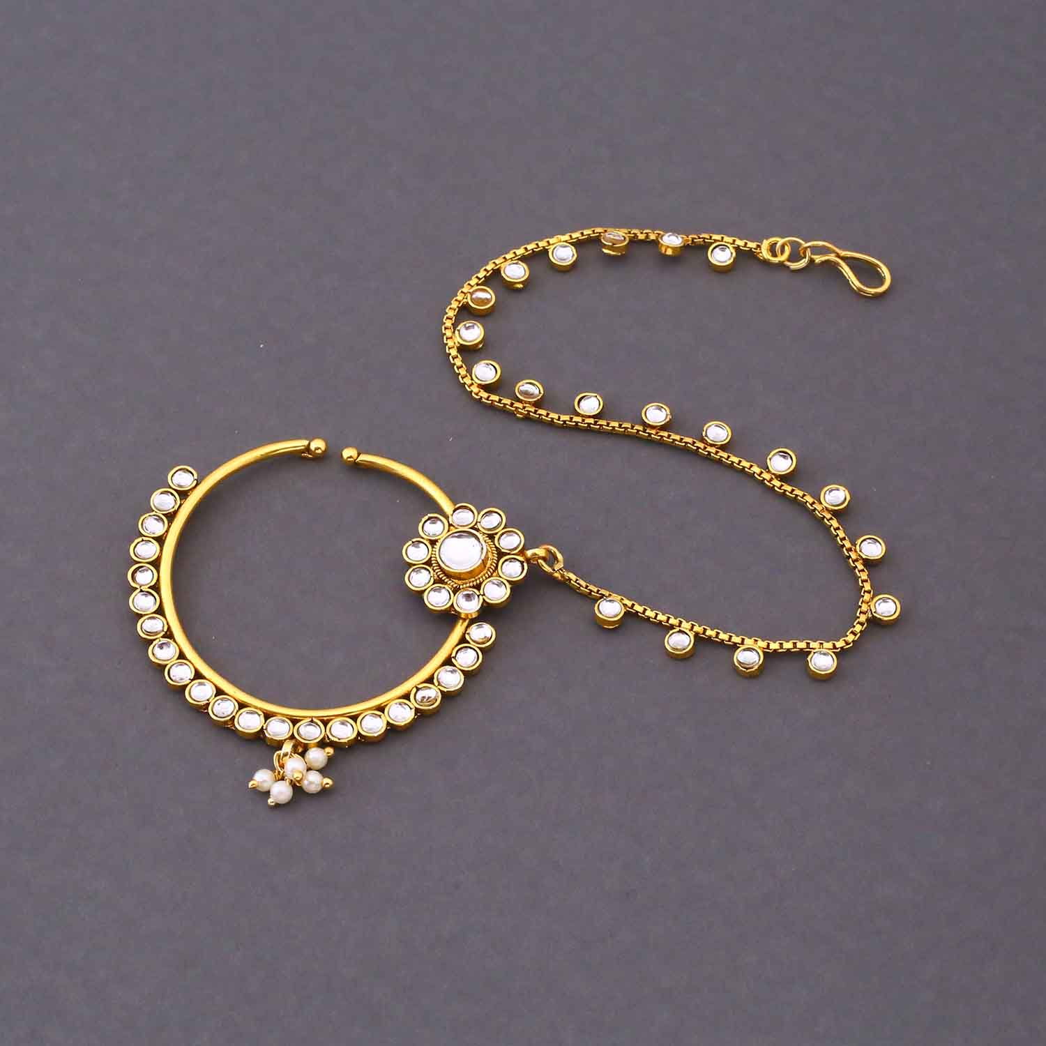 Ivory Yamika Kundan Bridal Jewellery Set - Image 10