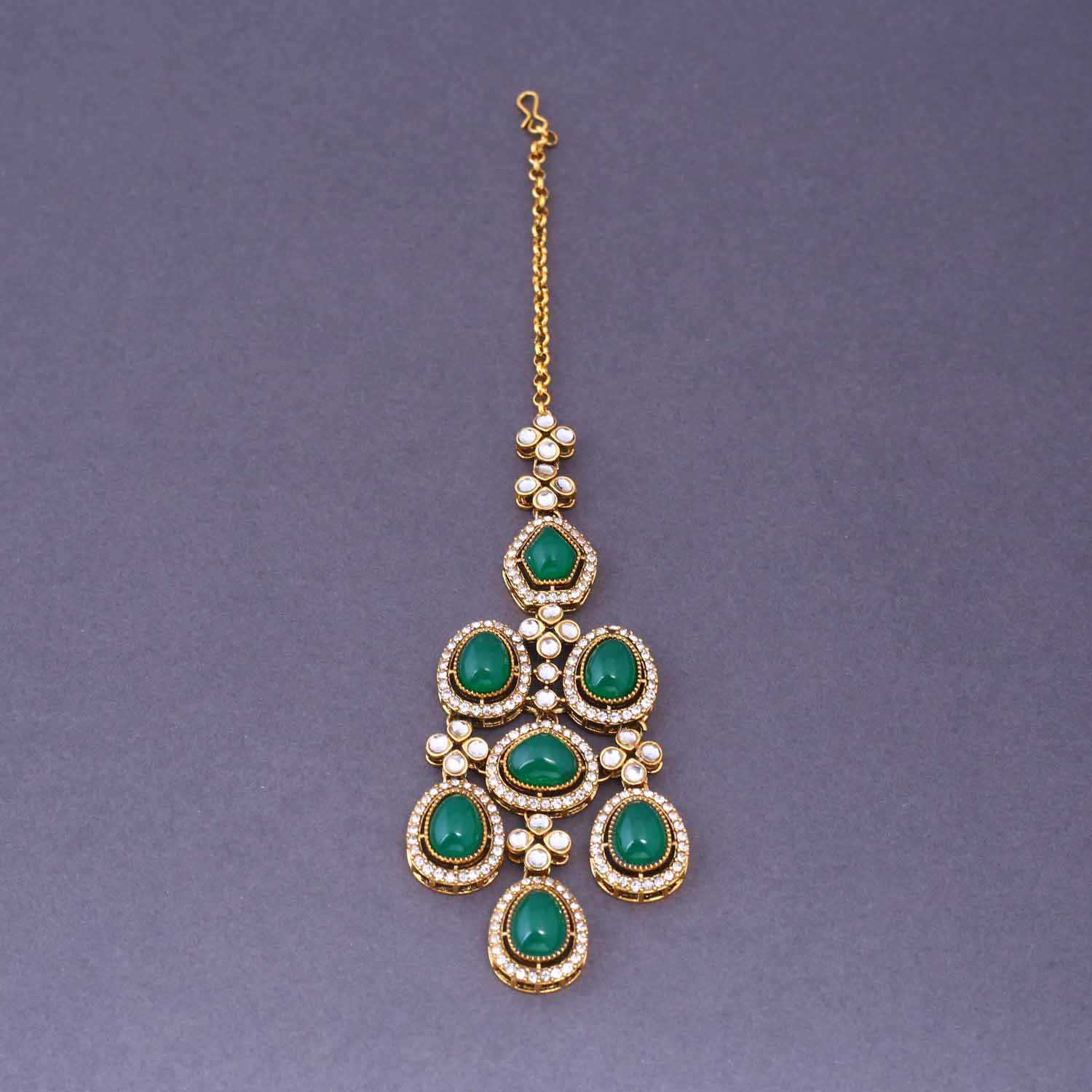 Jade Madhura Semi-Bridal Jewellery Set - Image 6