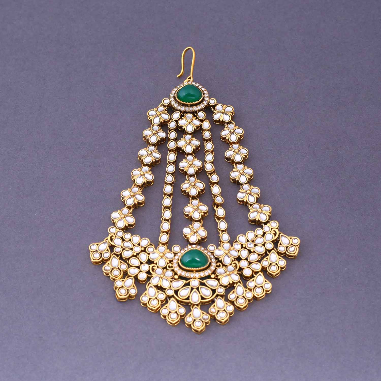 Jade Madhura Semi-Bridal Jewellery Set - Image 8
