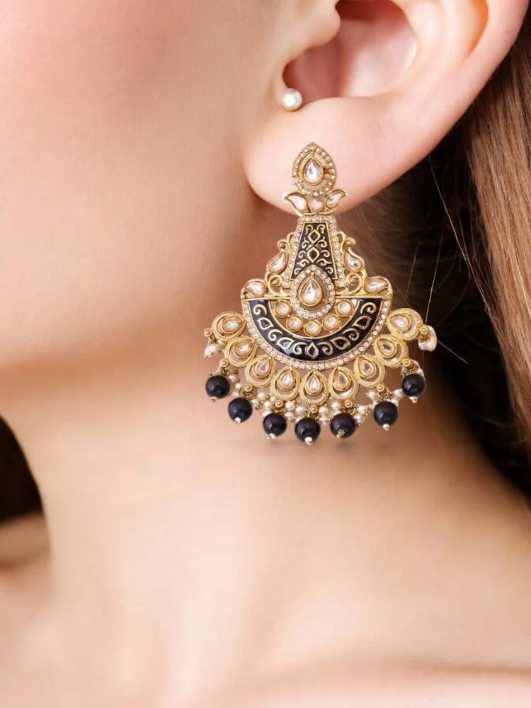 Jet Dhanshree Chandbalis - Image 2