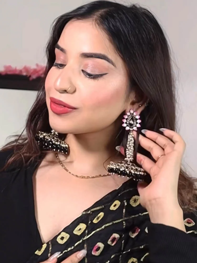 Jet Jacki Jhumkis - Image 2