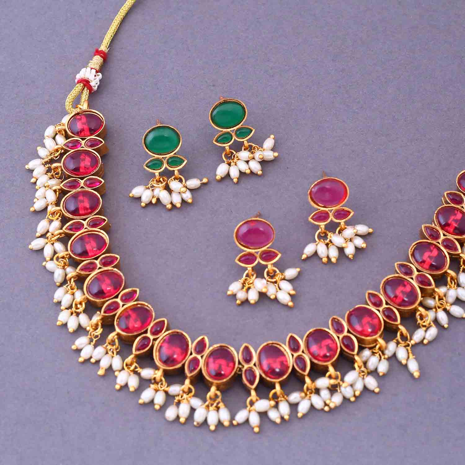 Kunjal Reversible Antique Jewellery Set - New Arrival - Image 5