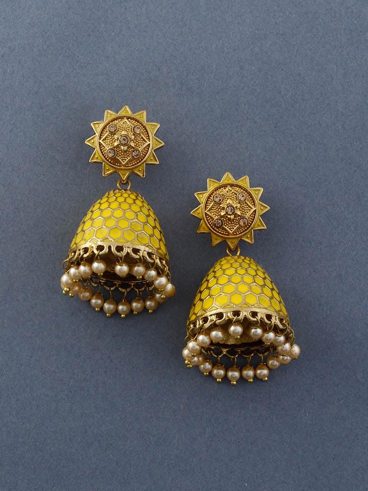 Lemon Bell Jhumkis - Image 3