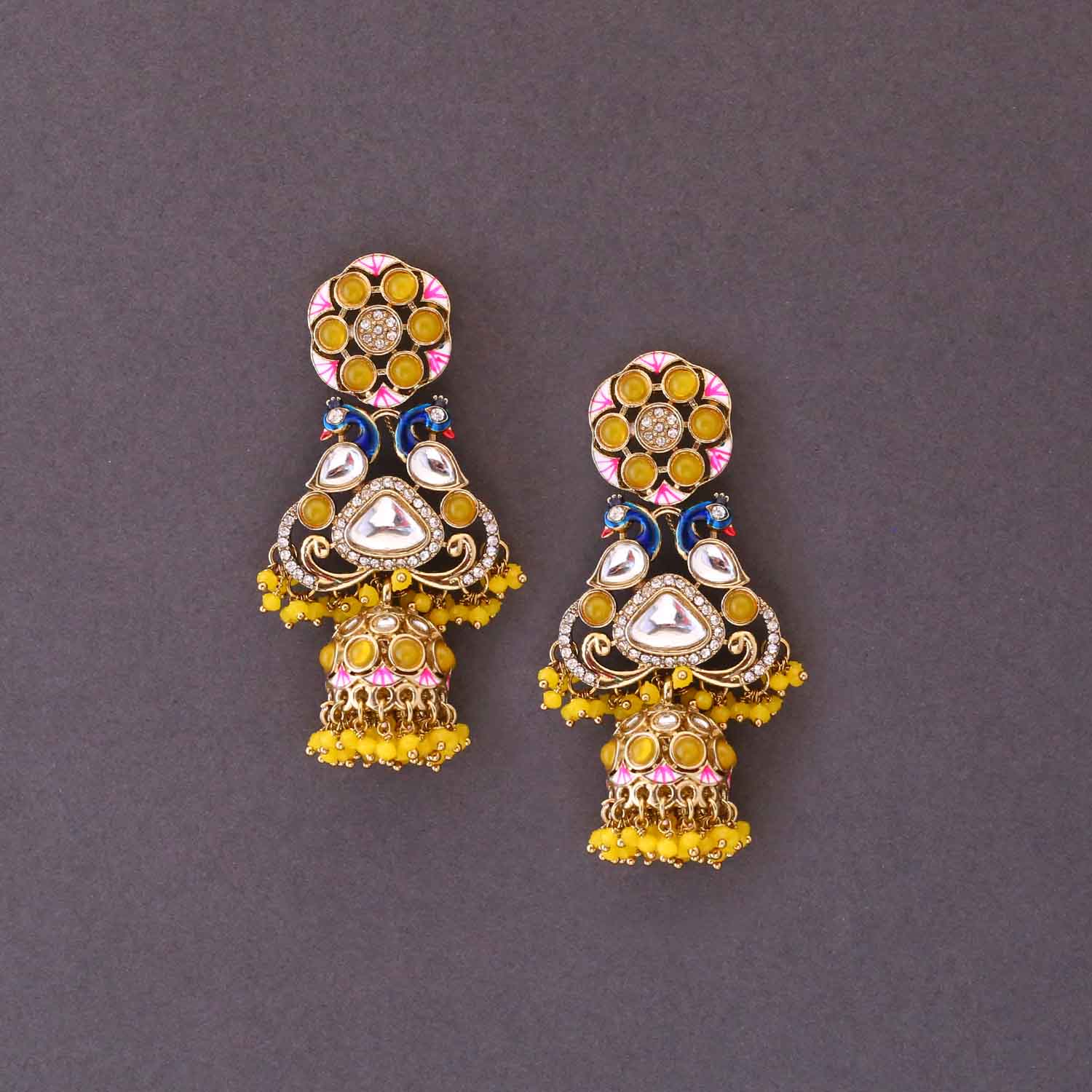 Lemon Bhagya Jhumkis - Image 3