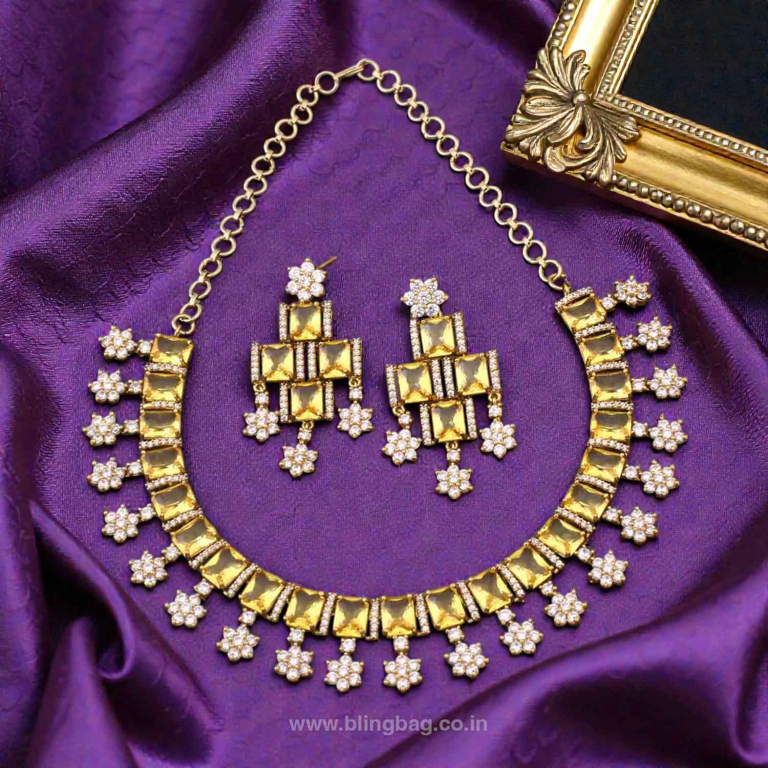 Lemon Clairee Victorian Jewellery Set- New Arrivals - Image 2