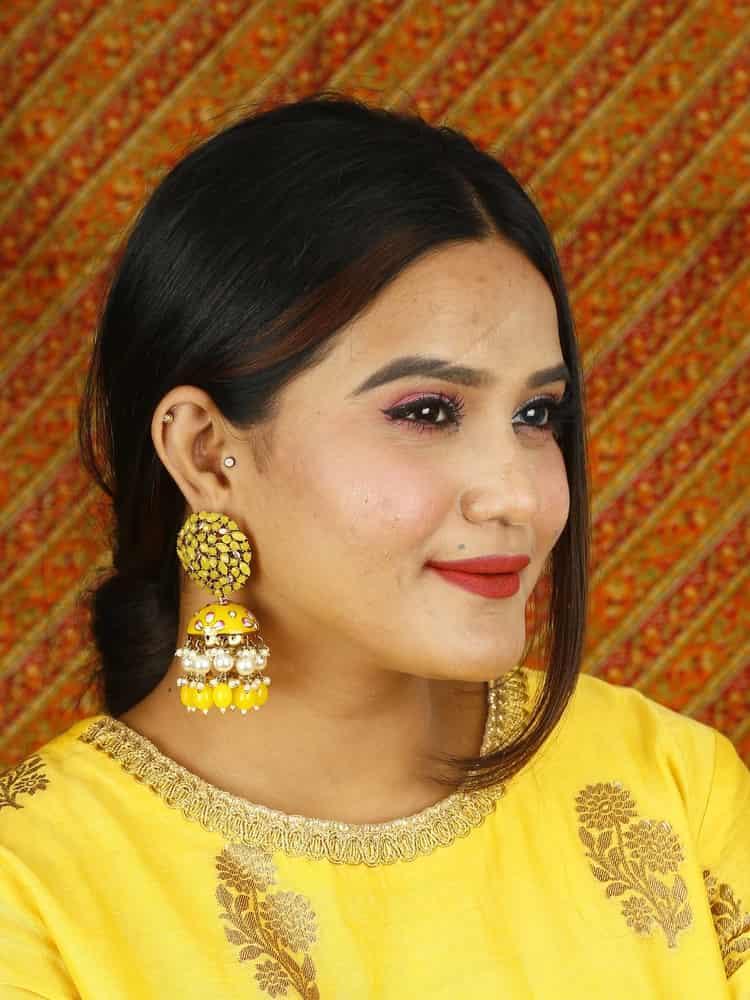 Lemon Daliha Jhumkis - Image 3