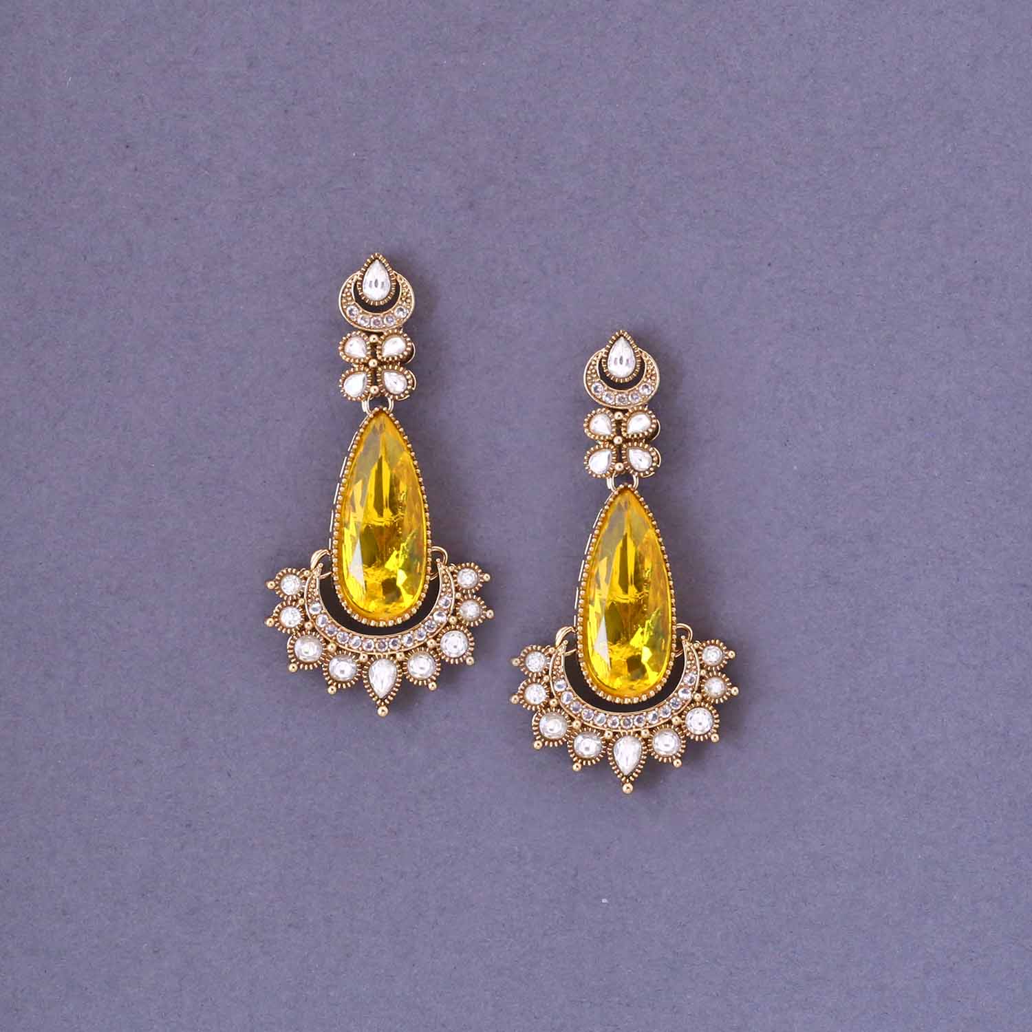 Lemon Diyanash Danglers - Image 3