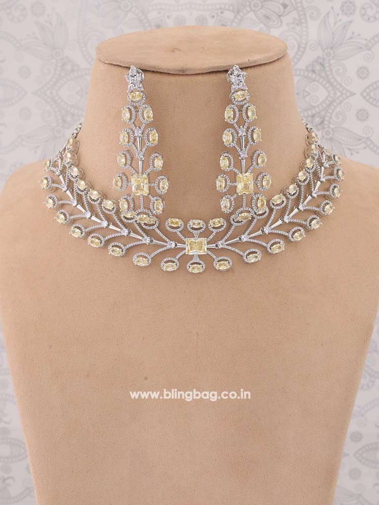 Lemon Jemima Zirconia Jewellery Set