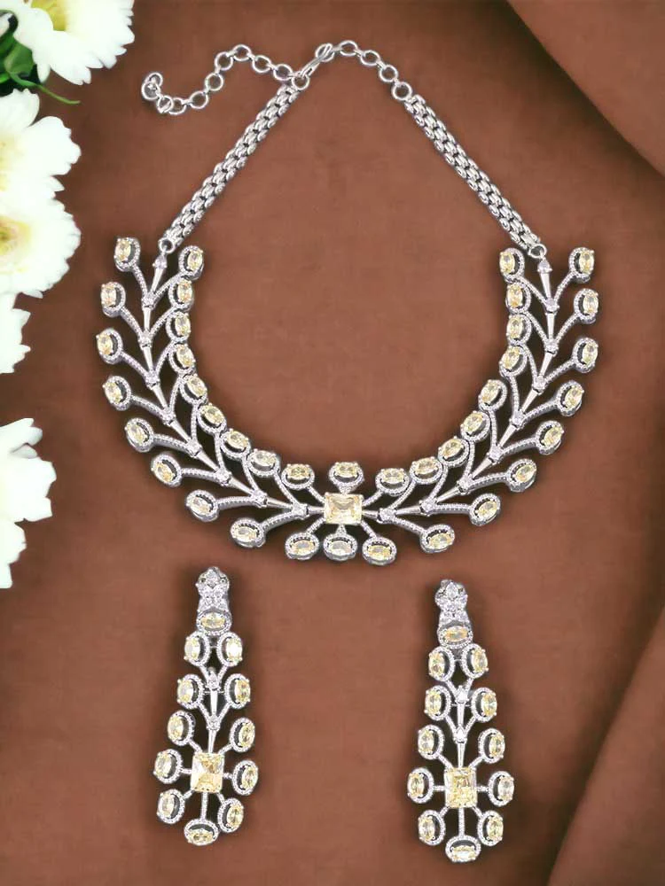Lemon Jemima Zirconia Jewellery Set - Image 2