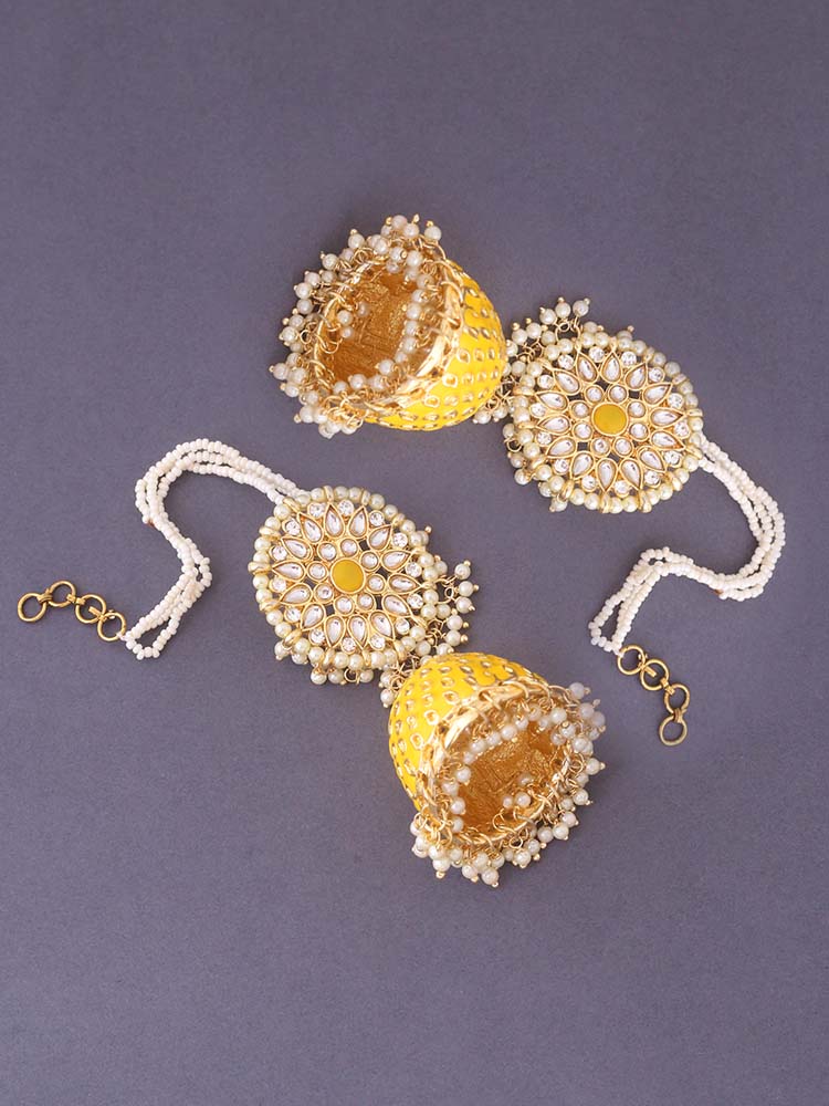 Lemon Sona Jhumkis - Image 3