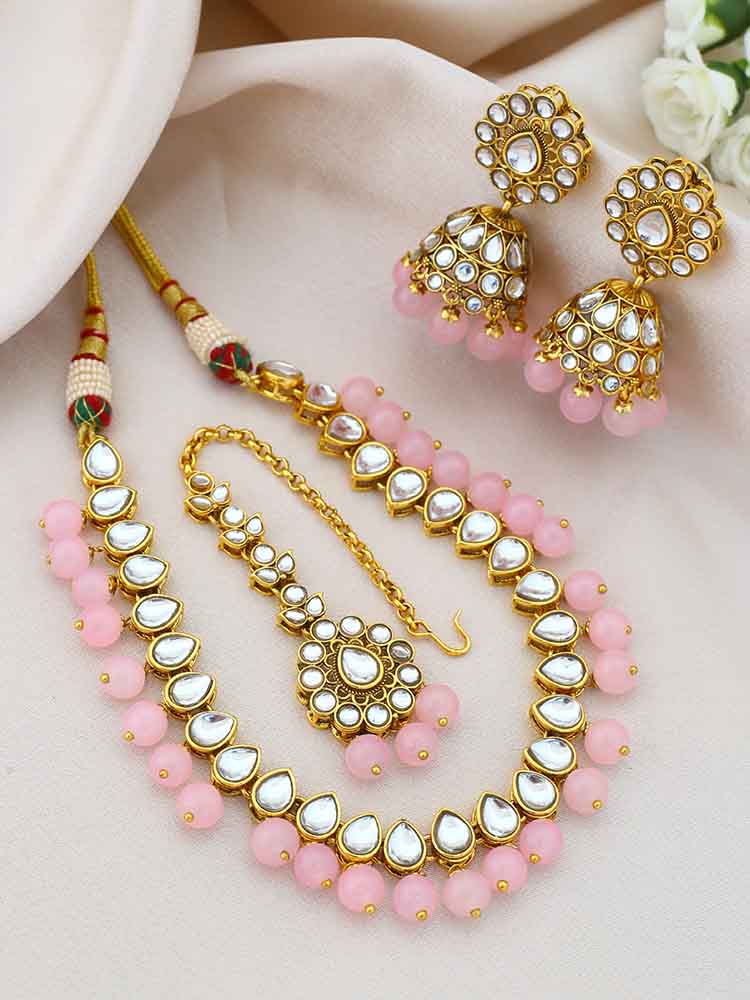 Lilac Aaradhya Kundan Jewellery Set