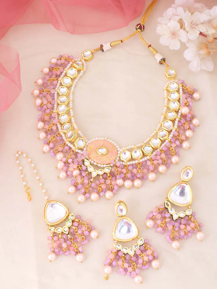 Lilac Anshi Jewellery Set - Image 2