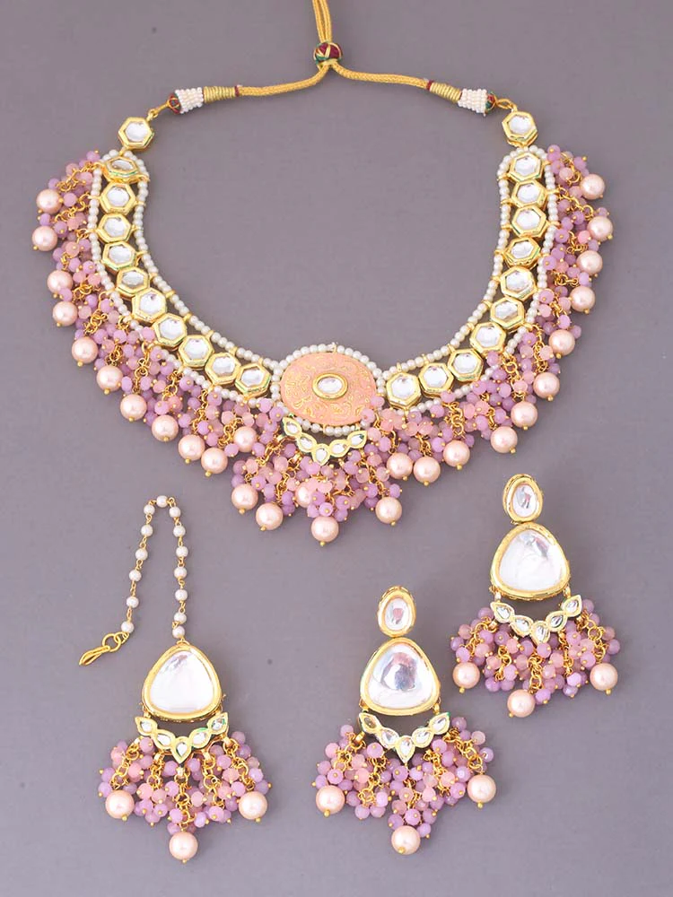 Lilac Anshi Jewellery Set - Image 3