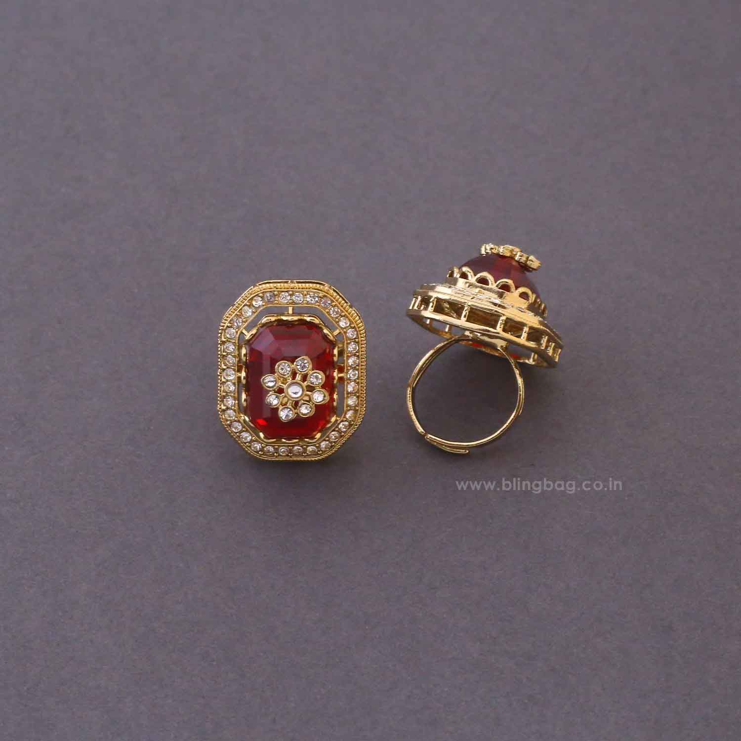 Maroon Labdhi Bridal Jewellery Set - Image 7