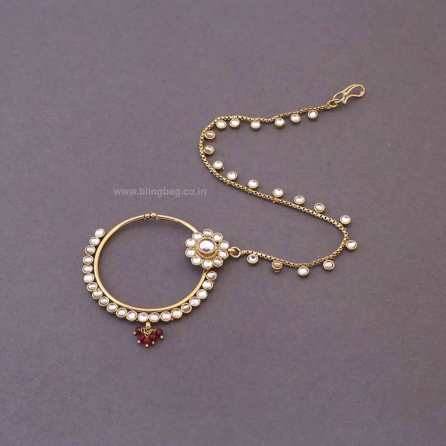 Maroon Sneha Bridal Jewellery Set - Image 9
