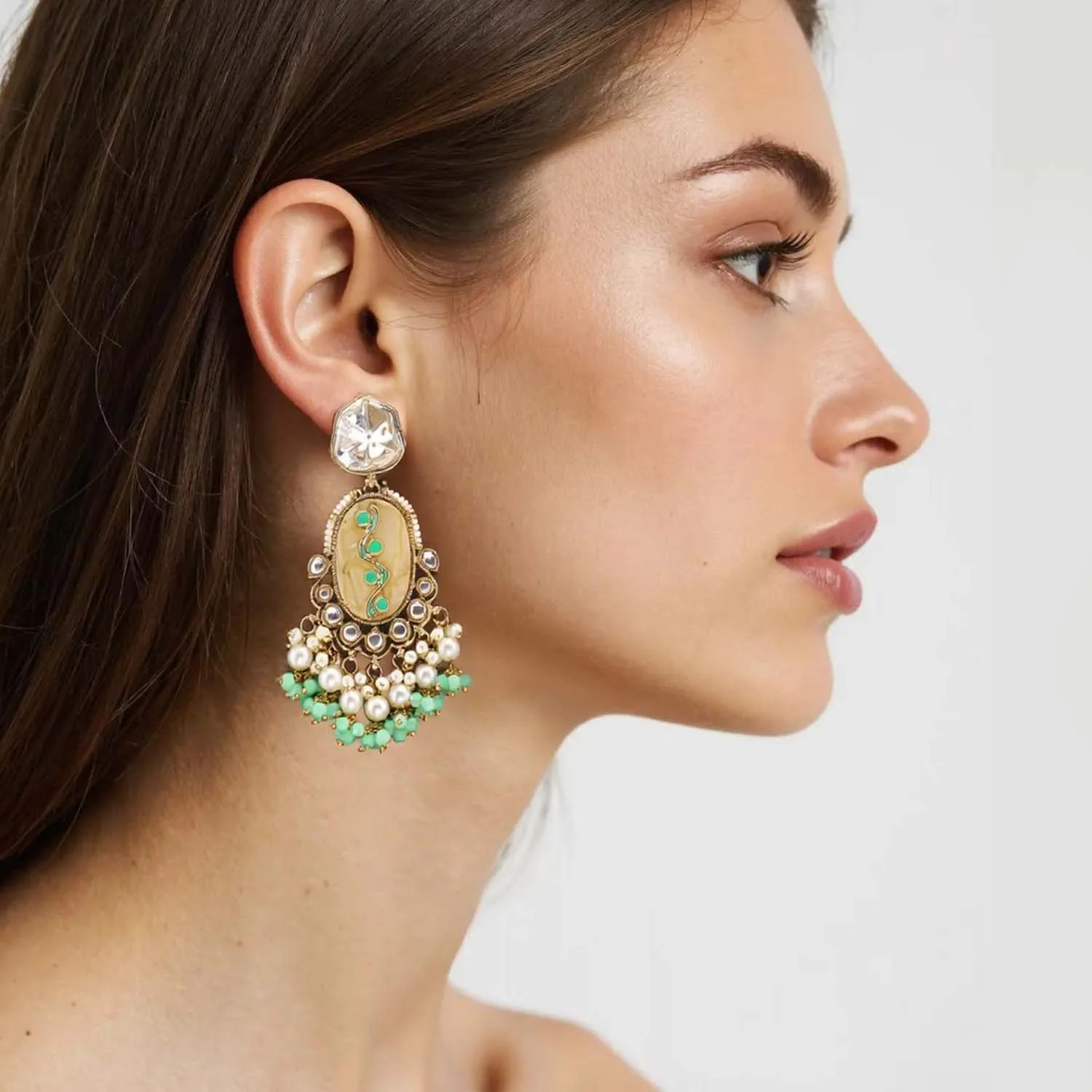 Mint Amanah Danglers - Image 2
