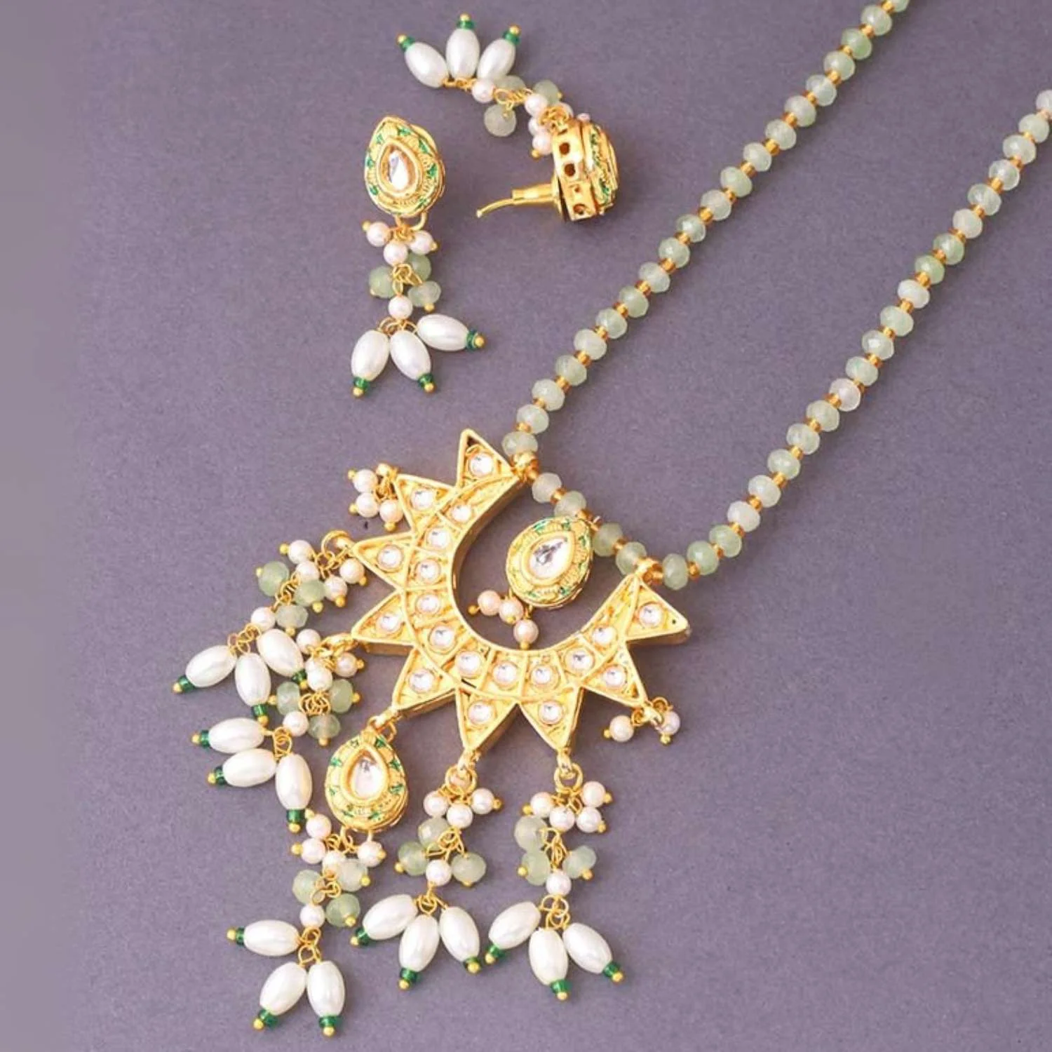 Mint Ananya Pendant Set - Image 4