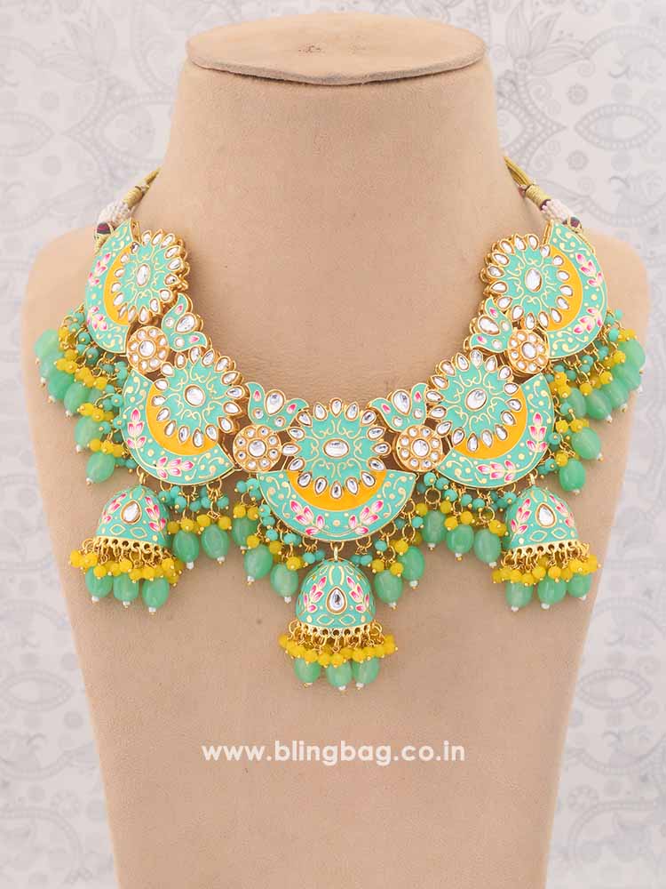 Mint Araliya Jewellery Set - Image 2
