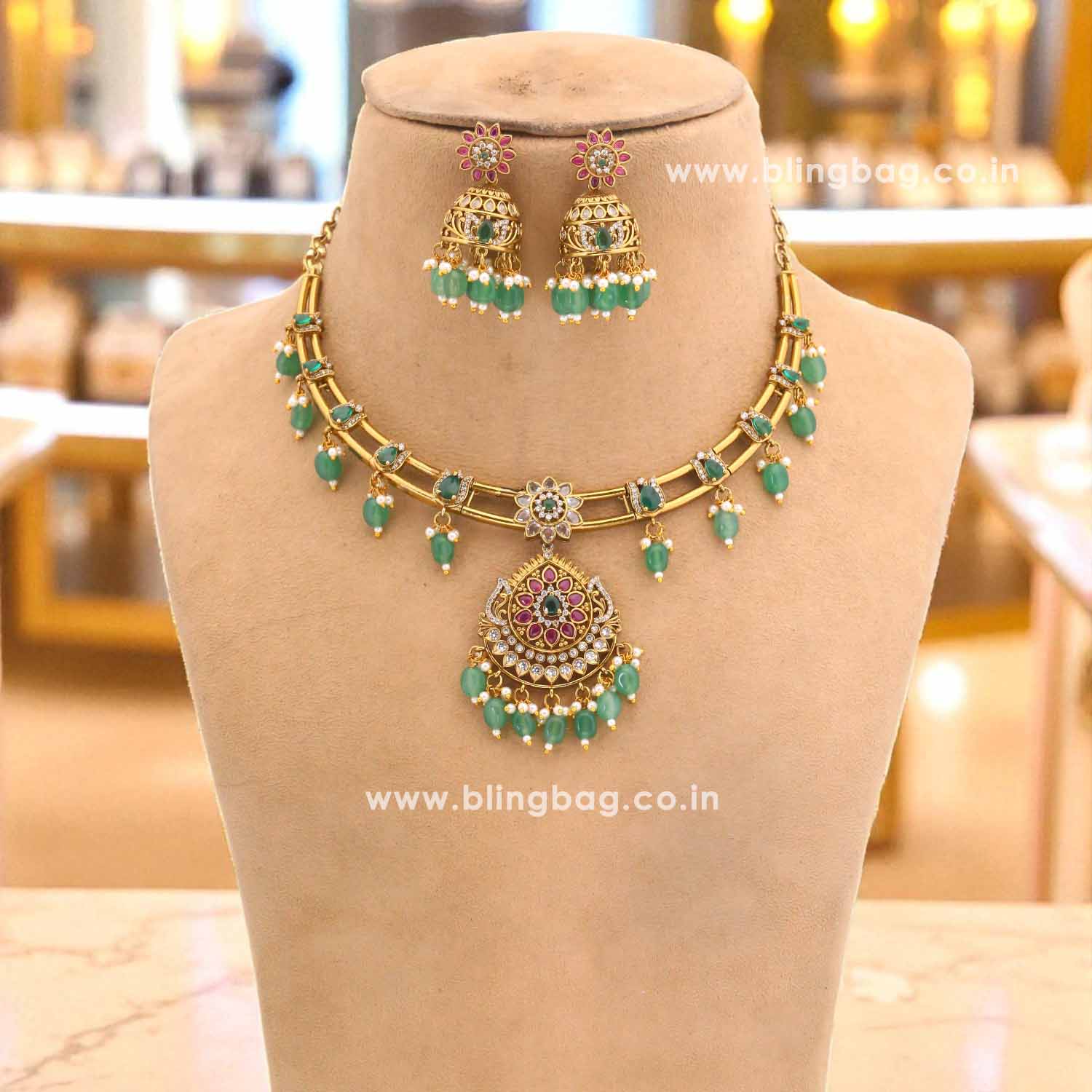Mint Aurisse Hasli Victorian Jewellery Set - New Arrival - Image 3