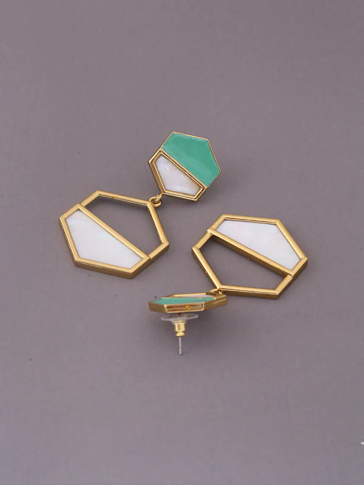 Mint Daakshi Danglers - EOSS - Image 3
