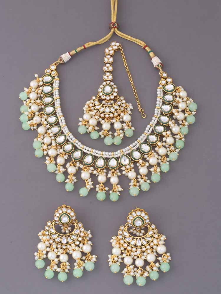 Mint Himanta Jewellery Set - Image 3