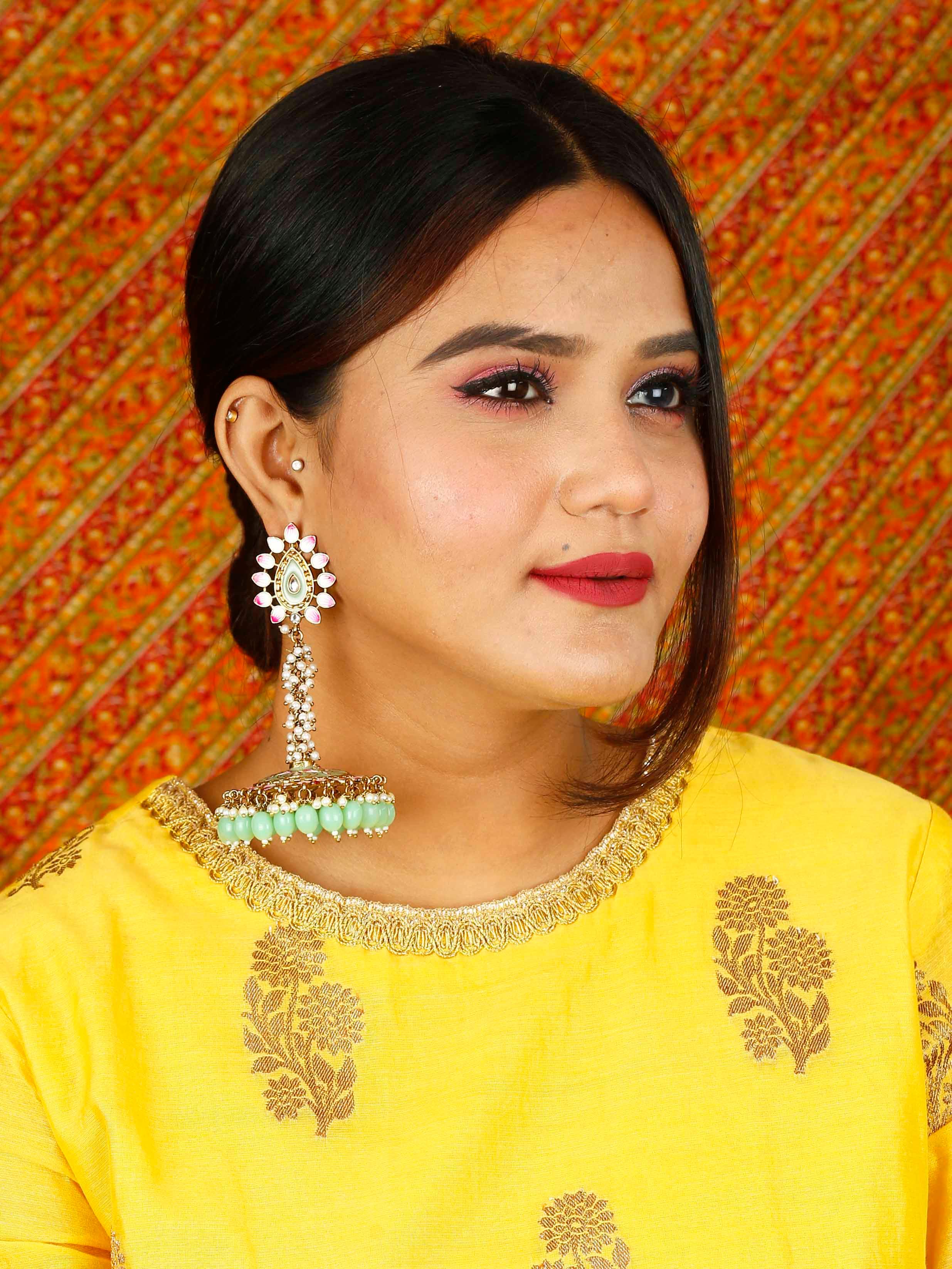 Mint Jacki Jhumkis - Image 3