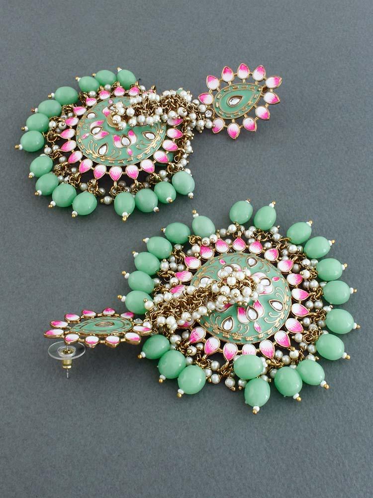 Mint Jacki Jhumkis - Image 5