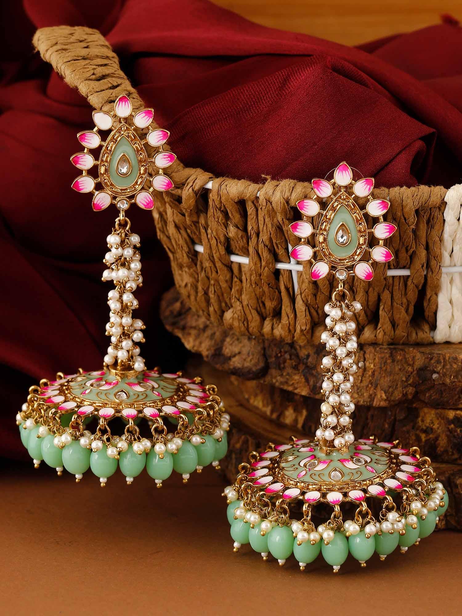 Mint Jacki Jhumkis - Image 6