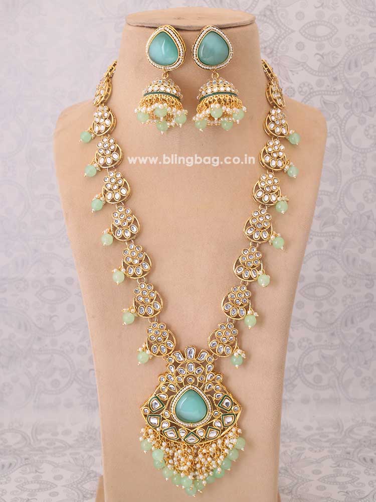 Mint Mukta Jewellery Set - Image 2