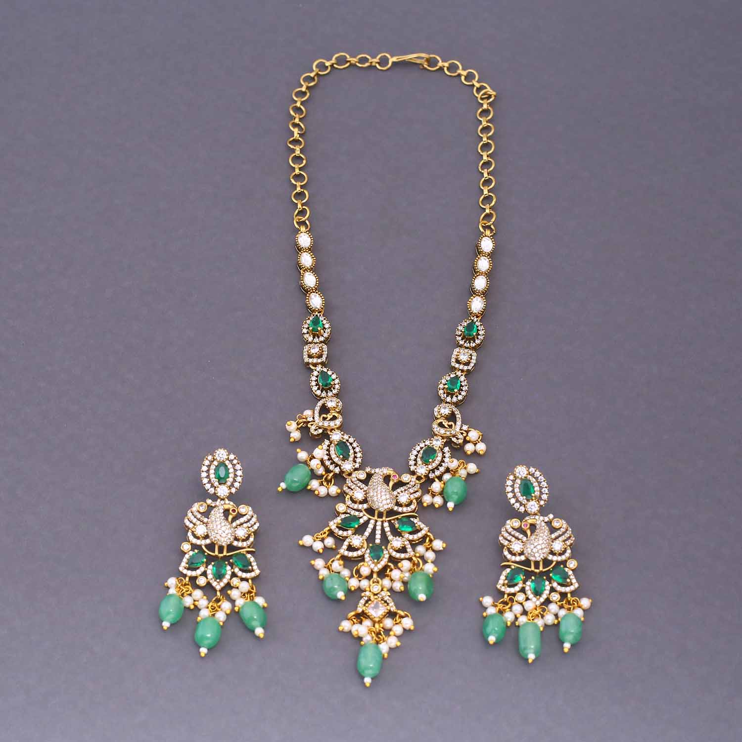 Mint Runia Victorian Jewellery Set - New Arrival - Image 3