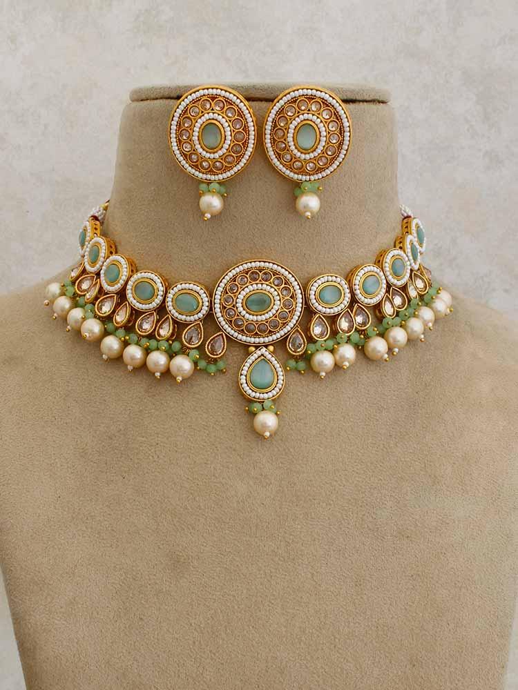 Mint Shobha Jewellery Set