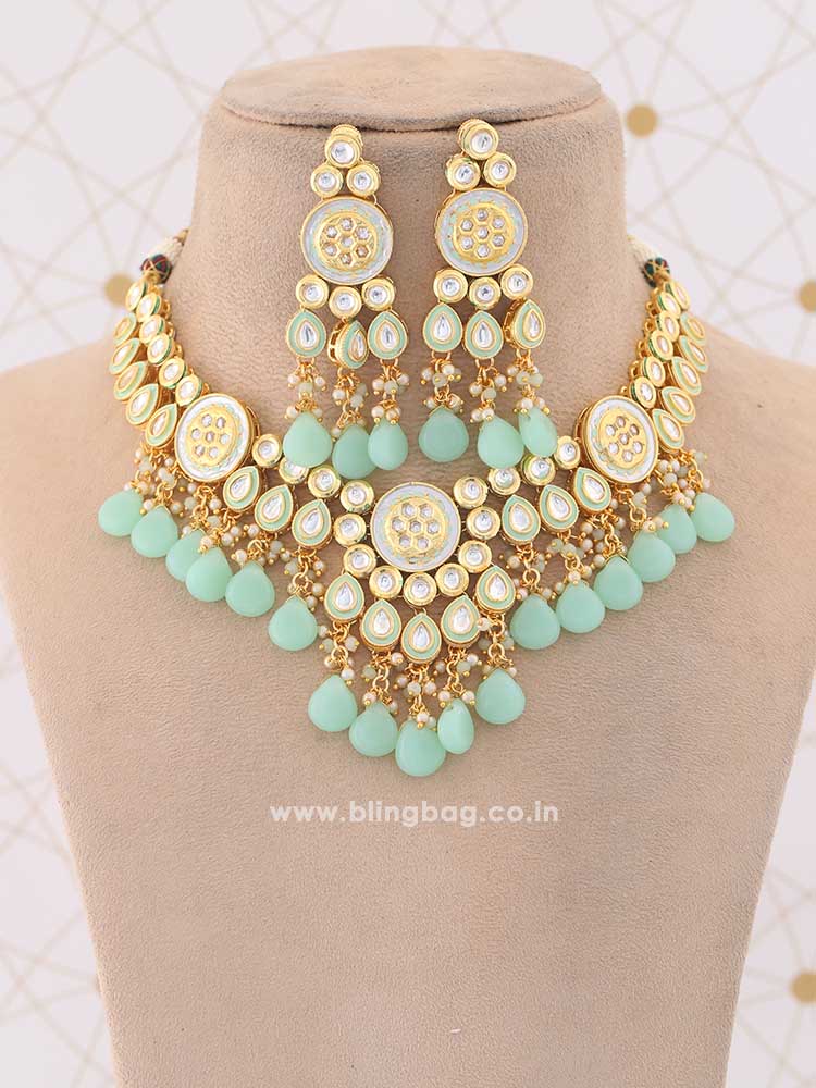 Mint Usharvi Jewellery Set