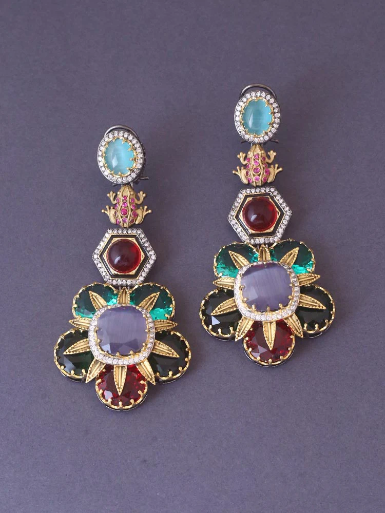 Multicolor Juiely Danglers - Image 3