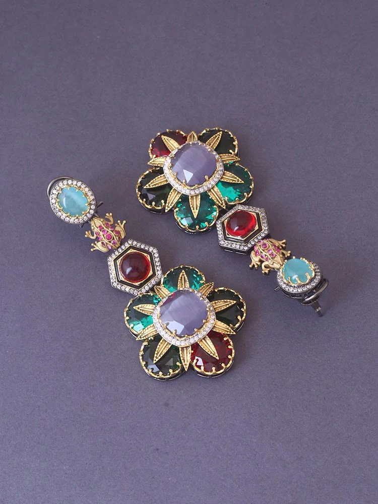 Multicolor Juiely Danglers - Image 4
