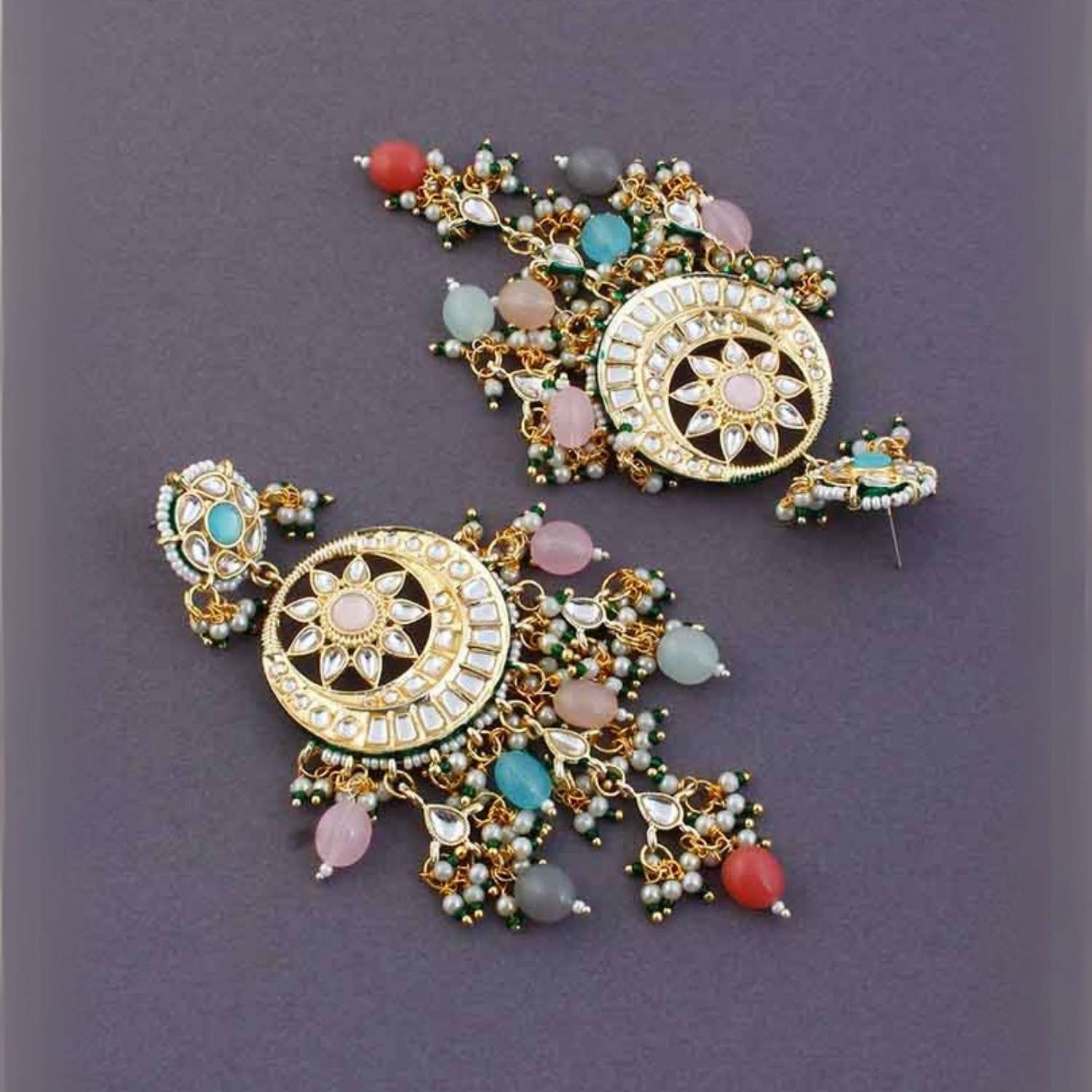 Multicolor Aakifah Chandbalis - Image 4