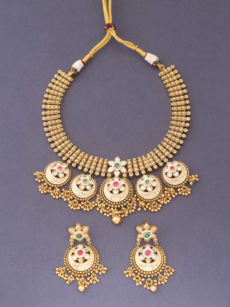 Multicolor Aashrita Rajwadi Set - Image 3