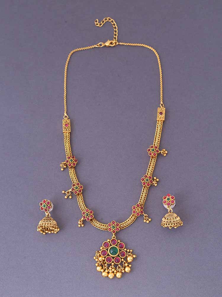 Multicolor Aditri Jewellery Set - Image 3