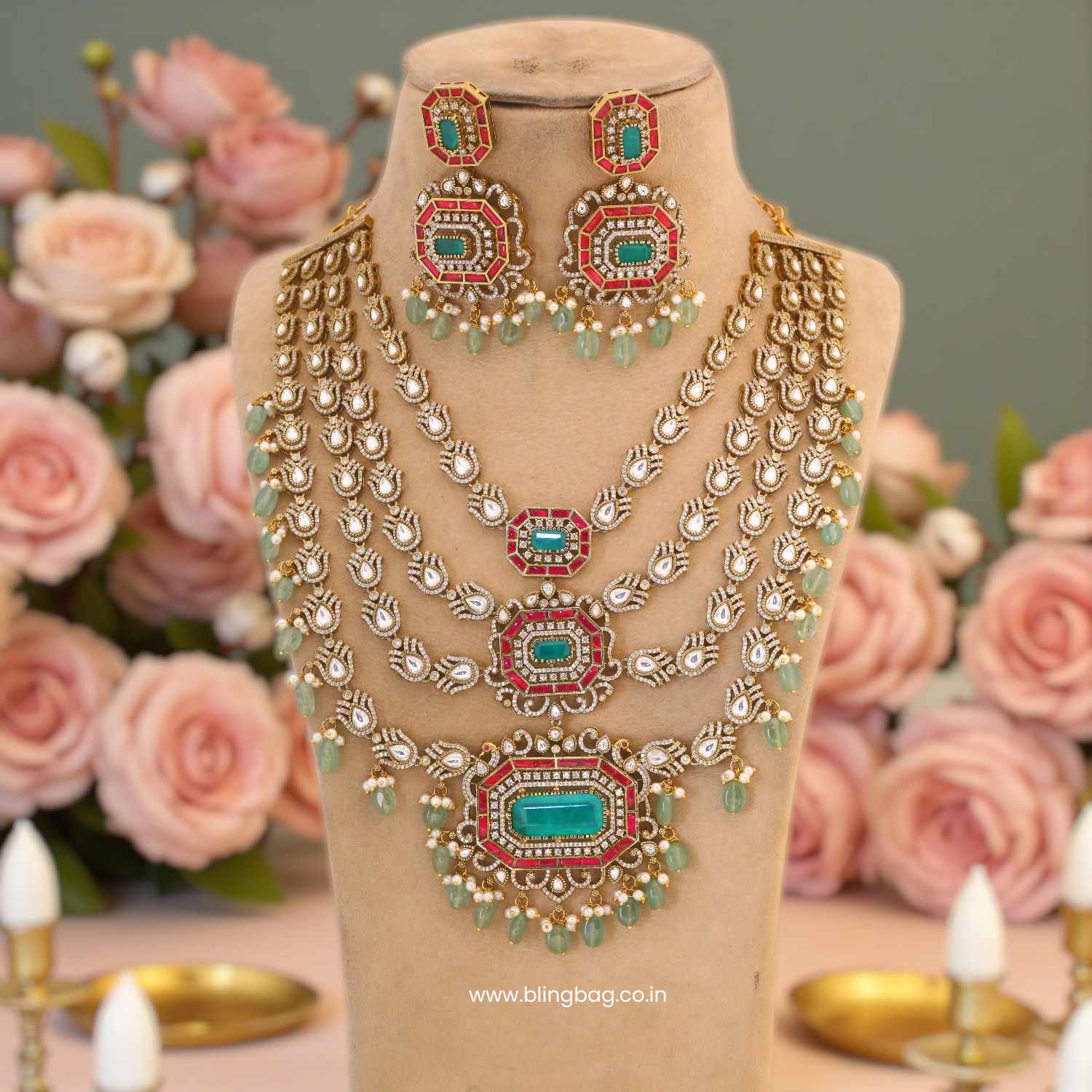 Multicolor Aliceia Victorian Jewellery Set - Image 3
