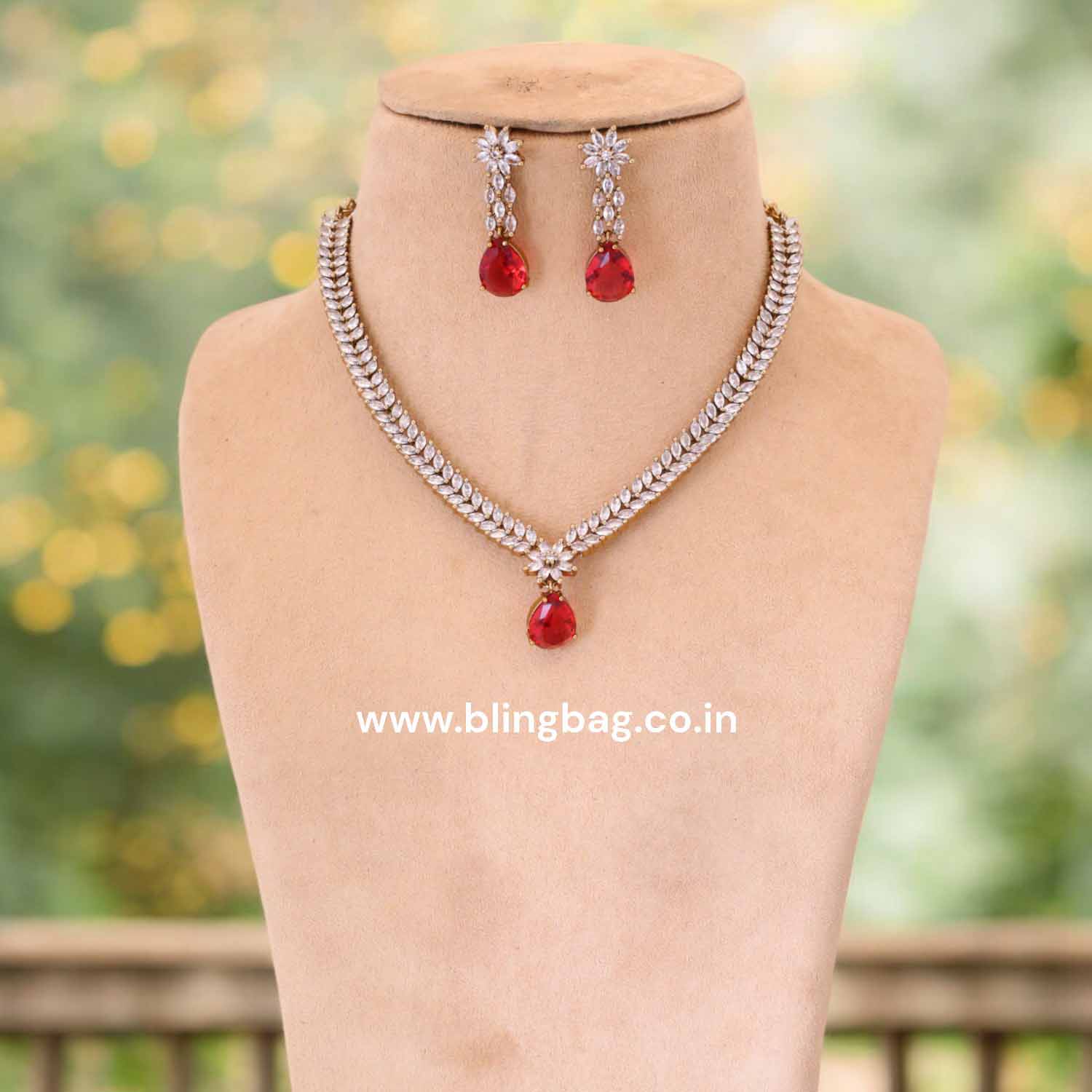 Multicolor Allegra Victorian Jewellery Set- New Arrival - Image 3